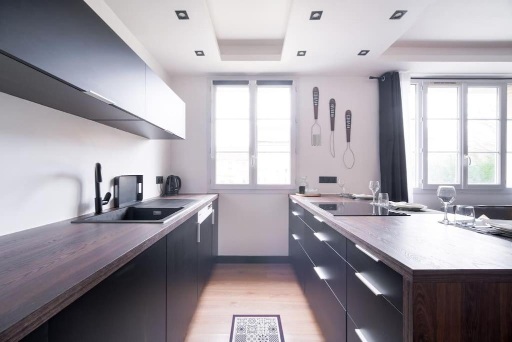 Apartament Le Black & White - 10 Min Orly, 3 Min Gare Juvisy Athis-Mons Zewnętrze zdjęcie